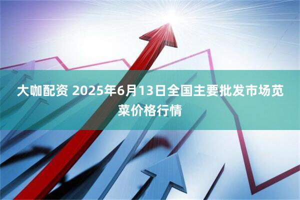 大咖配资 2025年6月13日全国主要批发市场苋菜价格行情