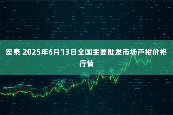 宏泰 2025年6月13日全国主要批发市场芦柑价格行情