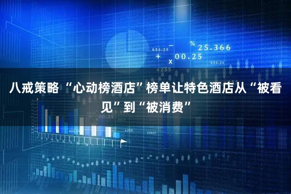 八戒策略 “心动榜酒店”榜单让特色酒店从“被看见”到“被消费”